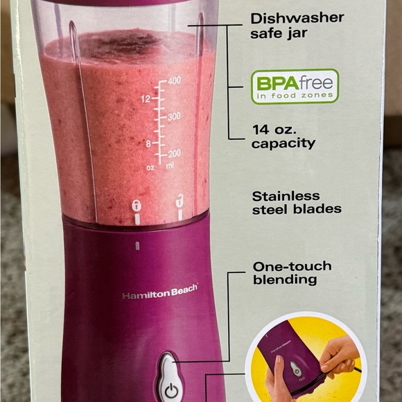 Hamilton Beach single serve Blender with travel lid - Picture 4 of 4